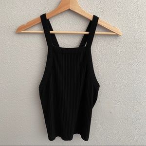 Pacsun black halter crop top